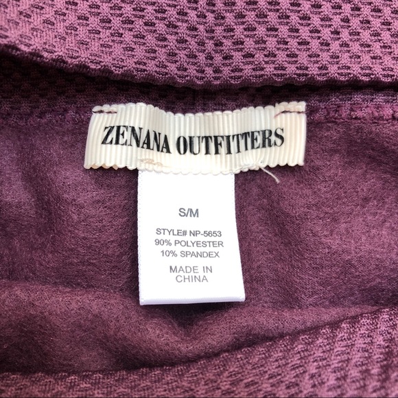 Diamond Waist Fleece Zenana Tummy Control Leggings - Picture 5 of 7